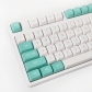 Green White 104+45 CSA Profile PBT Doubleshot Keycap Set Cherry MX Mechanical Gaming Keyboard